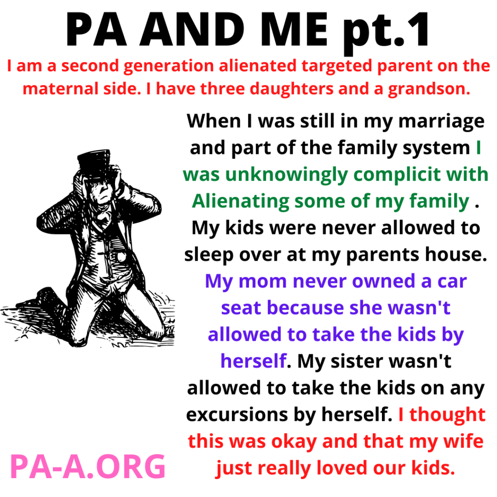 person recognizing their part in PA